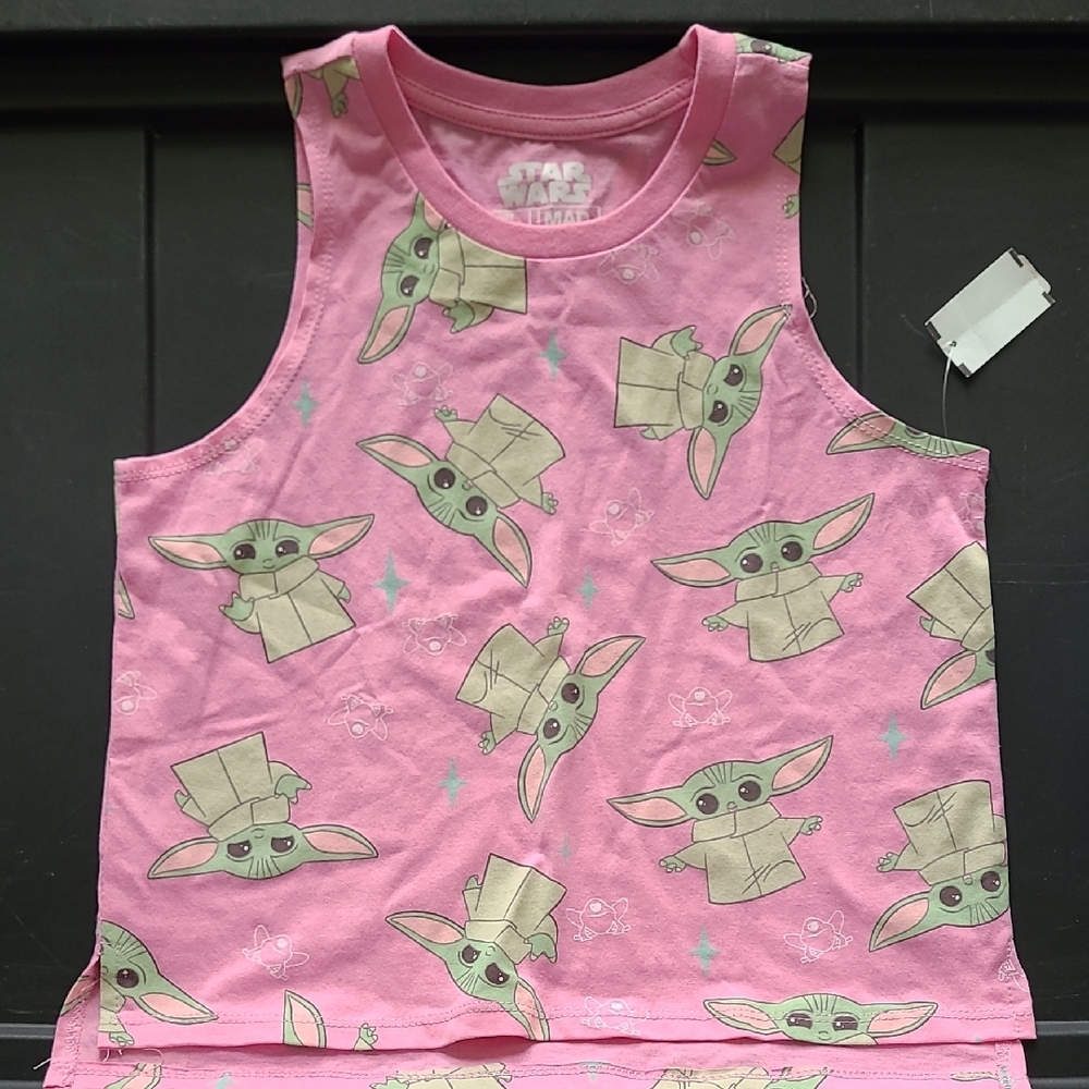 Star Wars Pink Baby Yoda Tank Top